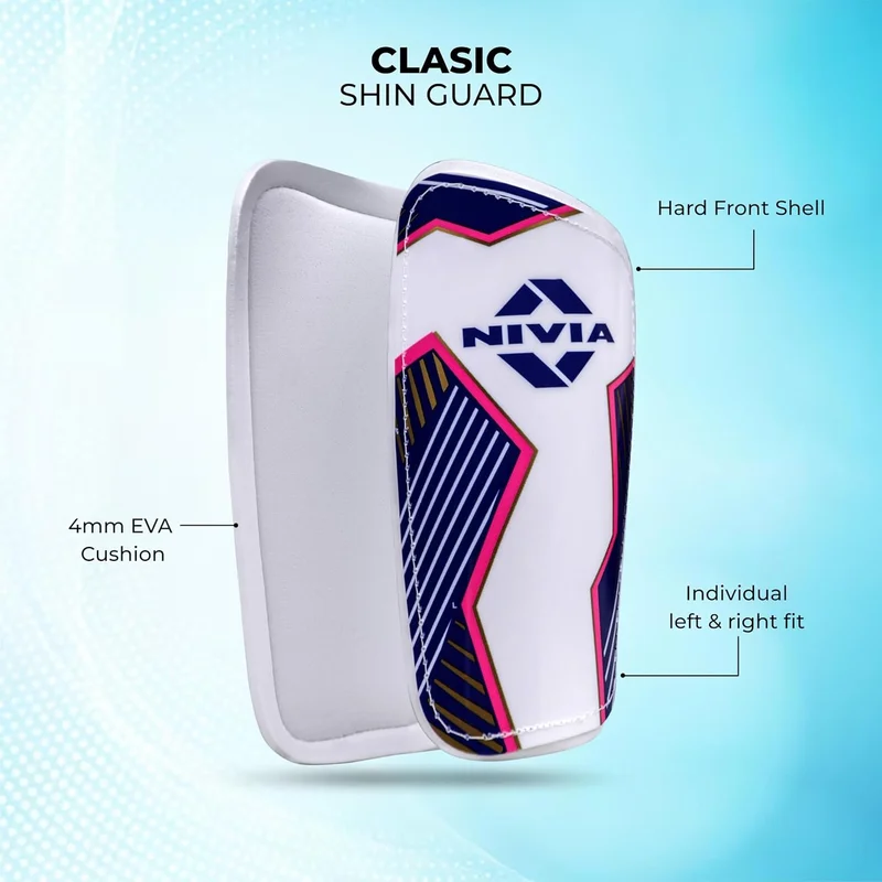 نيفيا Nivia Classic Shin Guards with Lycra Sleeves