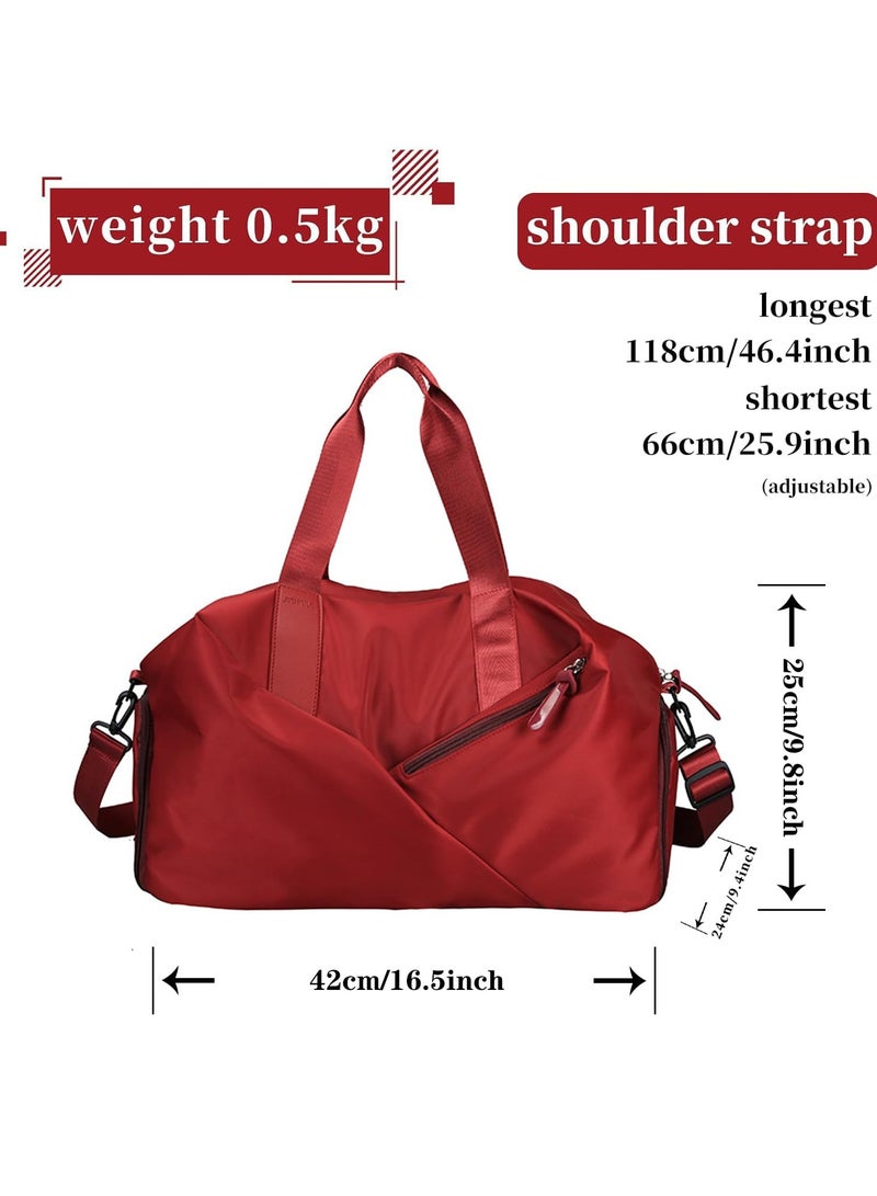 KYD Gym Bag for Men & Women with Shoe Wet Compartment and Wet Pocket, Waterproof Sports Bags for Men, Weekender Overnight Bag, Sport Gym Tote Bags Swimming Yoga  - Image 3