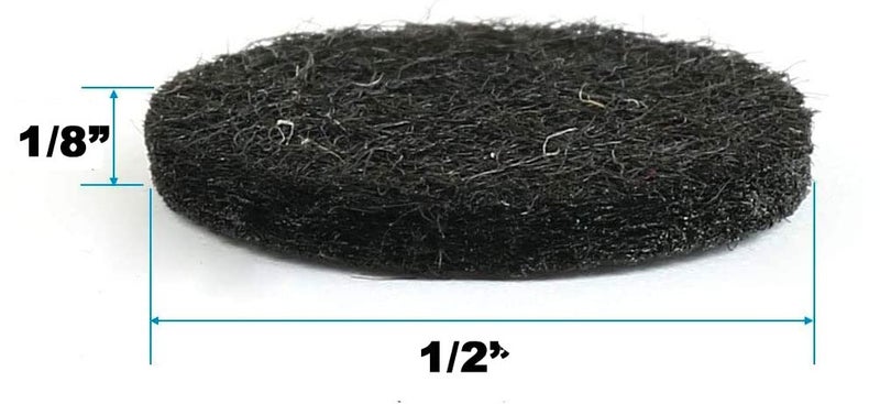 888 Corp 48 Pieces White Felt Self Adhesive Bumpers - Image 4