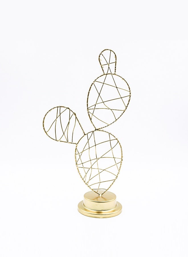 DUNISO مصباح مكتبي مزود بإضاءة ليلية على شكل صبار ذهبي لتزيين مهرجان رمضان - Image 4