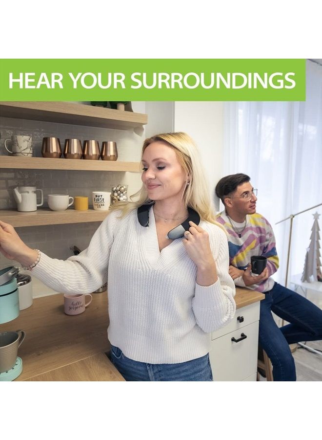 Avantree Torus Wearable Wireless Neck Speaker, Bluetooth 5.0, aptX HD, Low Latency, Personal Neckband Speakers with Retractable Earbuds, Superb Audio Quality, 3D Surround Stereo for Music TV (NB05) - Image 4