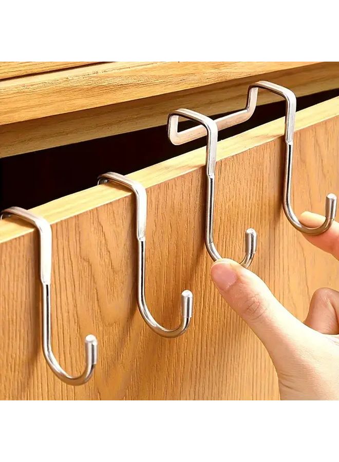 3 قطع من خطافات الباب S القوية بدون حفر للتخزين المعلق في المطبخ وخزانة الملابس - Image 2