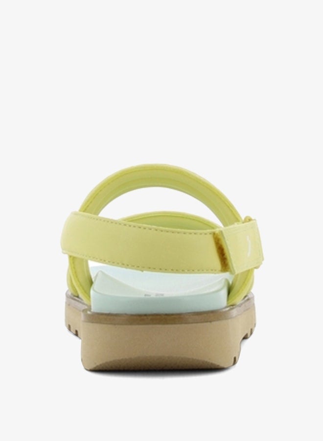 SJ Women's Quilted Strap Sandals with Hook and Loop Closure - Image 3