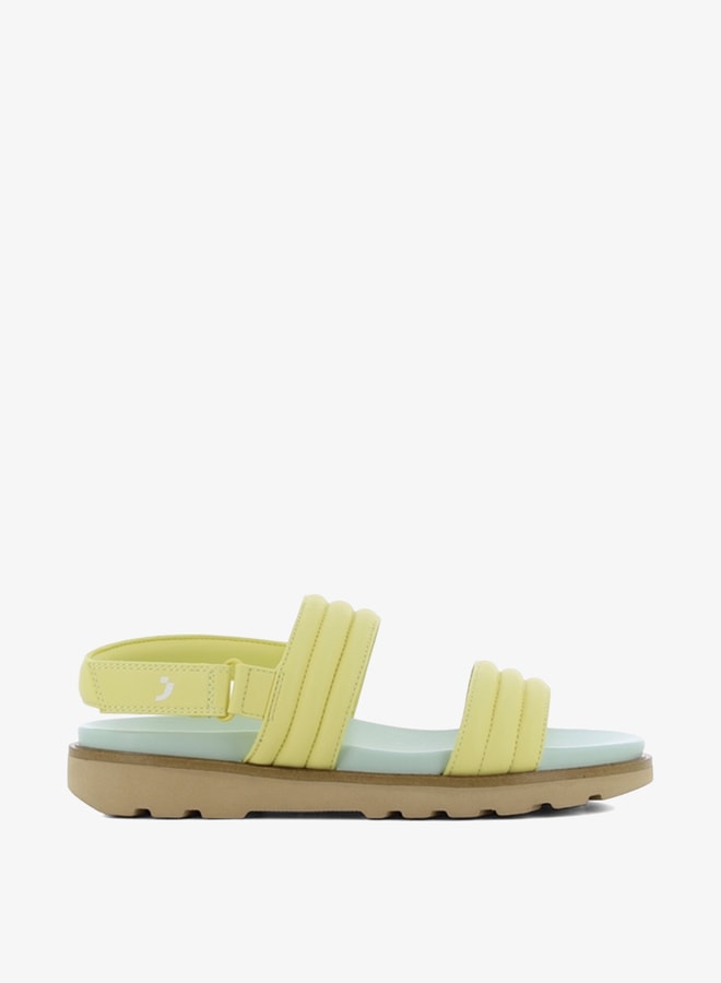 SJ Women's Quilted Strap Sandals with Hook and Loop Closure - Image 2