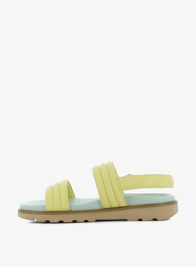 SJ Women's Quilted Strap Sandals with Hook and Loop Closure - Image 4