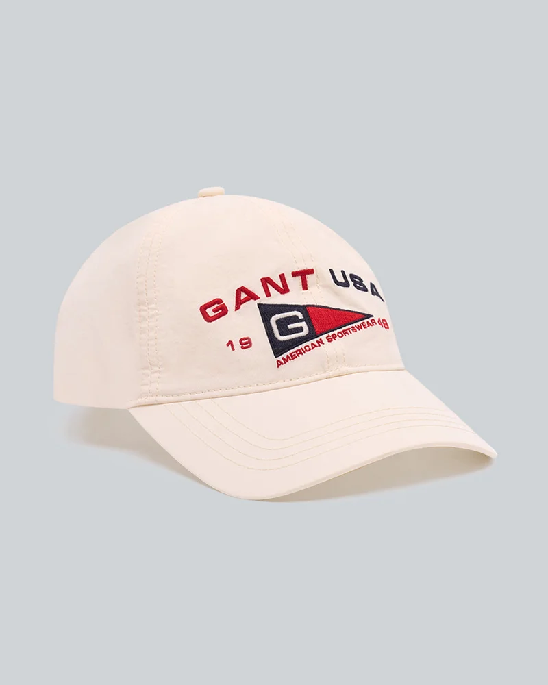 Gant Cream Nautical Graphic Cap for Men | Best Price UAE