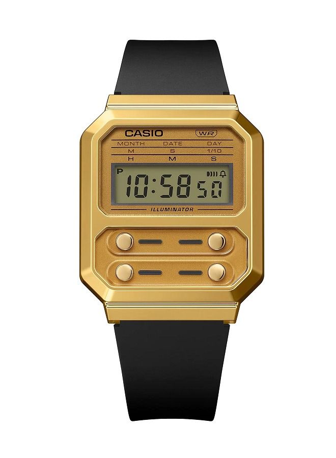 Casio Unisex Watch Vintage Digital Clear Dial Resin Band A100WEFG-9ADF - Image 3
