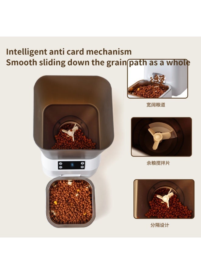 Rich Life Smart Pet Feeder 4.5L WiFi App Auto Cat Dog Dispenser with Camera & Voice, Timed Feeding, Anti-Jam 45° Slope, 10-Day Fresh Lock - Intelligent Feeding Butler - Image 3