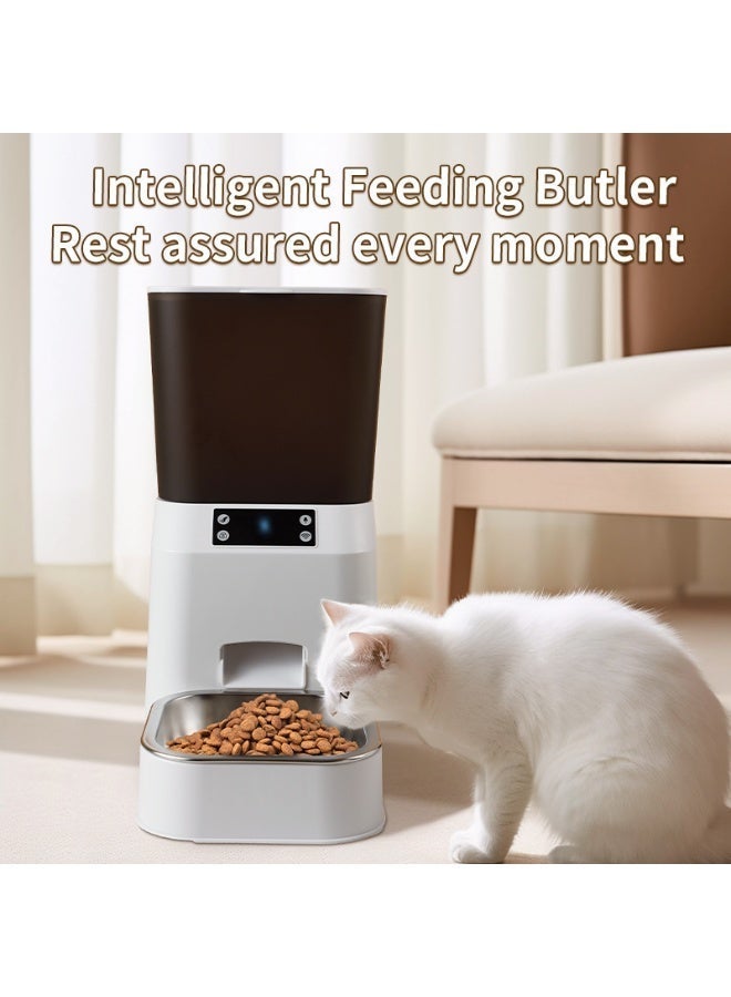 Rich Life Smart Pet Feeder 4.5L WiFi App Auto Cat Dog Dispenser with Camera & Voice, Timed Feeding, Anti-Jam 45° Slope, 10-Day Fresh Lock - Intelligent Feeding Butler - Image 2