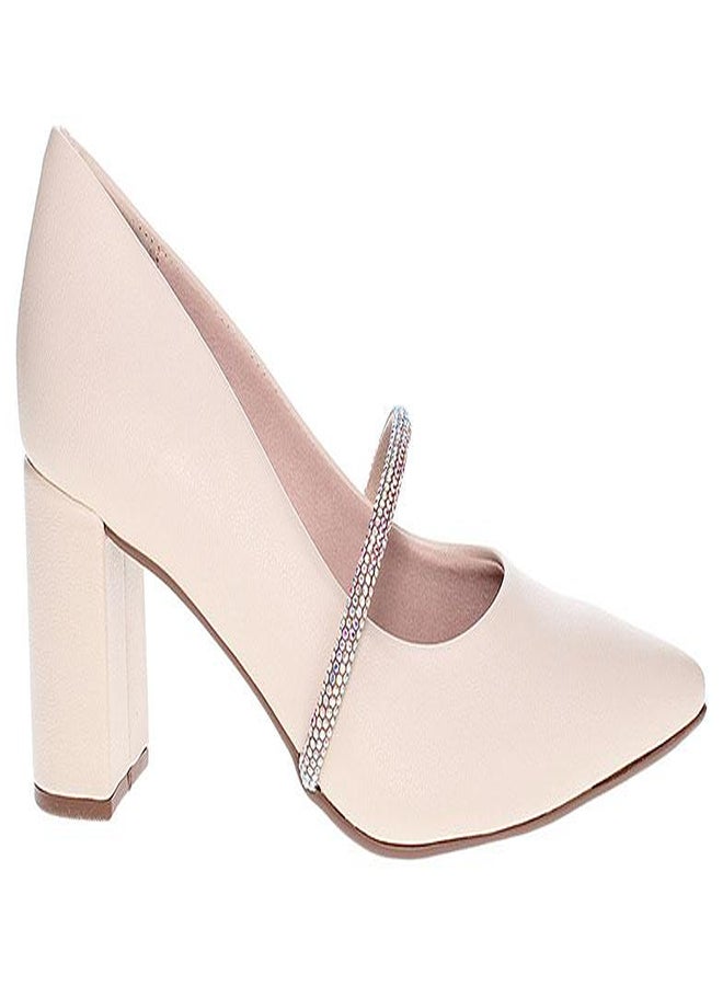 Beira Rio Solid Block Heel Shoes - Image 1