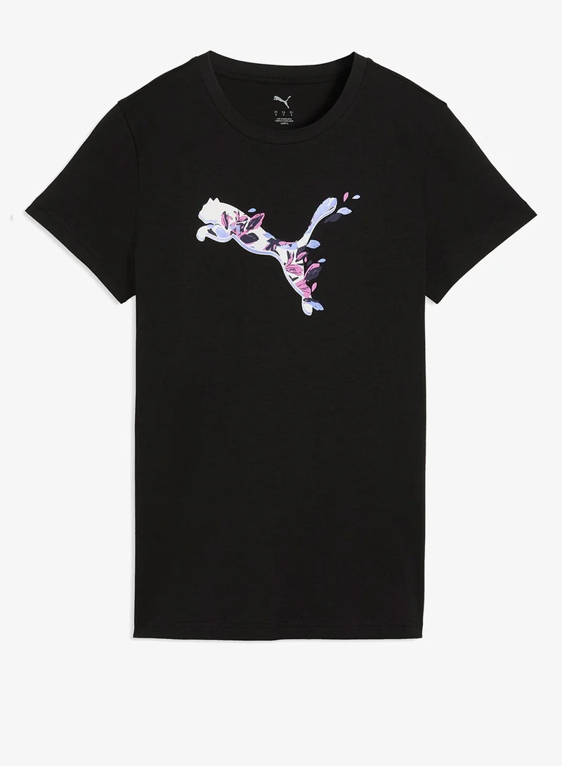 PUMA  Graphics Floral Cat T-Shirt for Women | Best Price UAE
