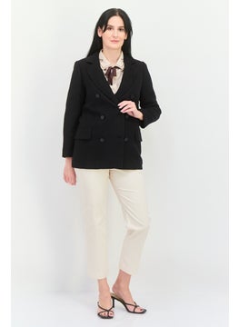 STEVE MADDEN Women Regular Fit Solid Casual Blazer, Black  - Image 4