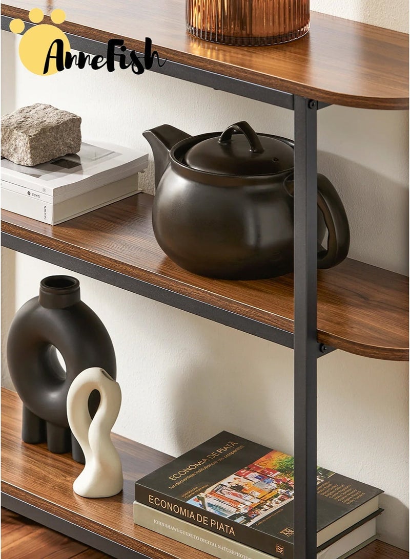 AnneFish 120*30*80cm 3Tier Console Table Sofa Table Home Coffee Corner Display Entryway Table for Couch Hallway Entrance Living Room - Image 4