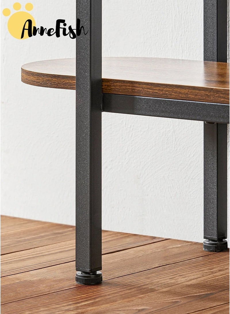 AnneFish 120*30*80cm 3Tier Console Table Sofa Table Home Coffee Corner Display Entryway Table for Couch Hallway Entrance Living Room - Image 5