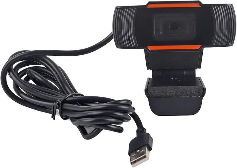 كاميرا ويب 720P عالية الدقة من نوع USB 2.0 لأجهزة الكمبيوتر المحمولة والمكتبية، مع صورة حقيقية الألوان وموازنة بيضاء تلقائية - Image 2