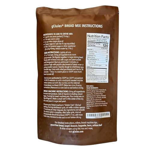 gfJules Certified Gluten Free Bread Baking Mix  Loaf Baguettes Bagels Focaccia and more  No Grit NonGMO Vegan  Certified Top 9 AllergenFree  Kosher  18 Ounces - Image 5