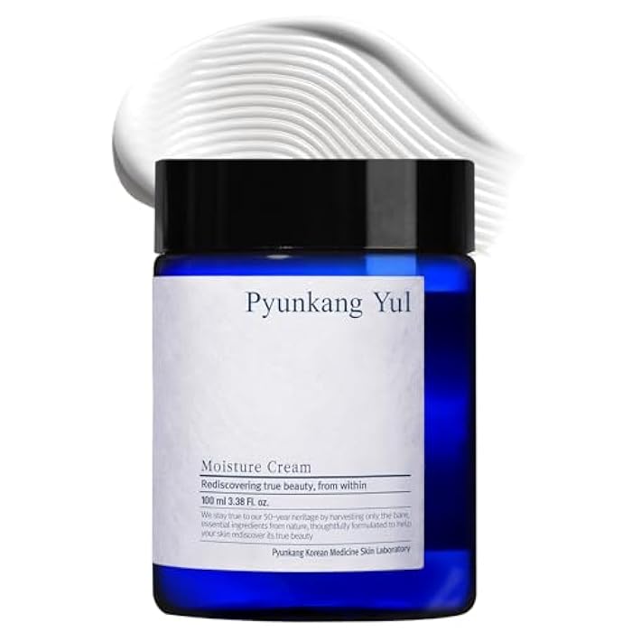 Pyunkang Yul Moisture Cream - Korean Skin Care Face Cream - Facial Moisturizer for dry and combination skin types - Natural Ingredients Shea Butter, jojoba seed oil deeply moisturize Skin - 3.4 Fl oz - Image 1