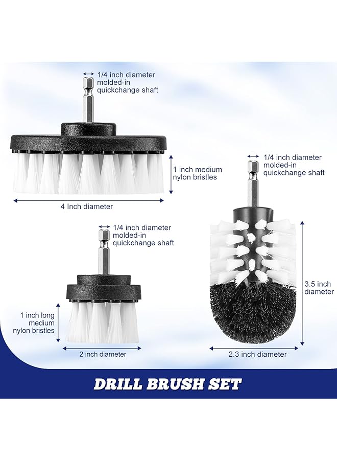 Excefore Car Detailing Kit, Car Detailing Drill Brush Set With Cleaning Gel, Car Interior Detailing Kit, Car Detailing Brushes Cleaning Kit For Wheel, Interior, Exterior, Dashboard, Leather, Air Vents - Image 2