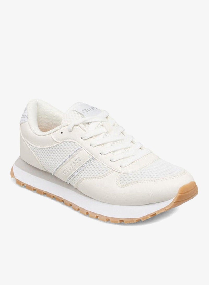 سيليست سنيكرز نسائي برباط بتفاصيل متباينة - Image 1