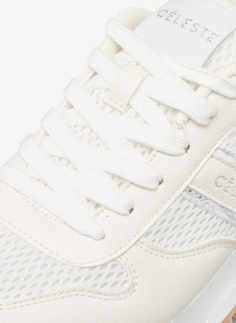 سيليست سنيكرز نسائي برباط بتفاصيل متباينة - Image 4