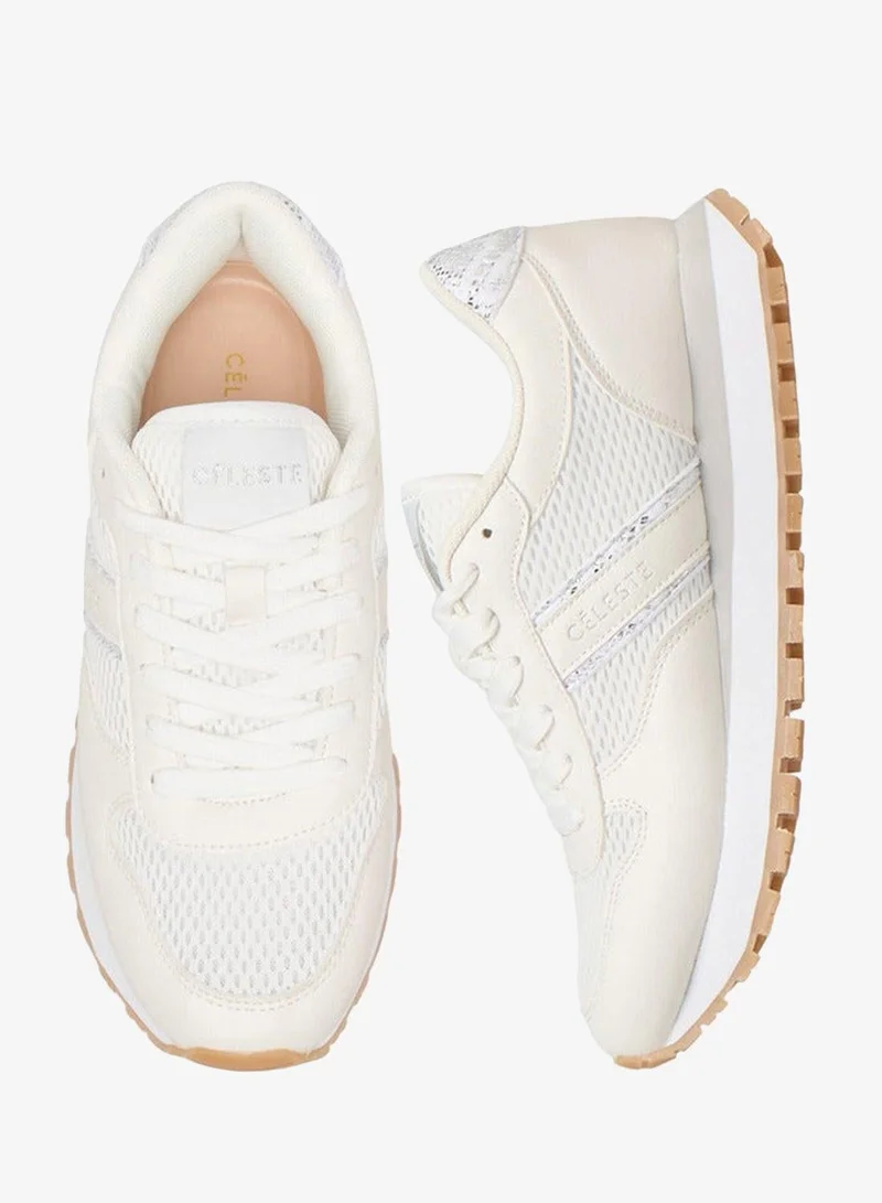 Celeste  Panelled Lace-Up School Sneakers for Women | Best Price UAE