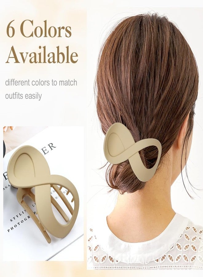 Dizila 6 Pieces Plastic French Hair Barrettes Flat Hair Clips Hair Claws Strong Hold Hair Clamps Hair Accessories for Women Girls - Image 2