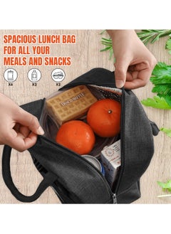 Tediline Lunch Bag Plain Black Reusable Insulated, Waterproof  Bag for Kids or Adults, Perfect for Lunch Boxes, Tiffin Boxes, Picnics, Work, or School - pzsku/Z078CA66B1D39099BD0CCZ/45/_/1735384051/923aa487-9725-4207-af00-207b4f3c28b0