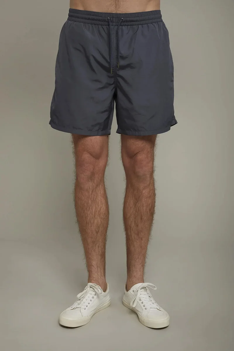 Doppelganger Grey Men's swimwear solid color - Anthracite for Men | Best Price UAE