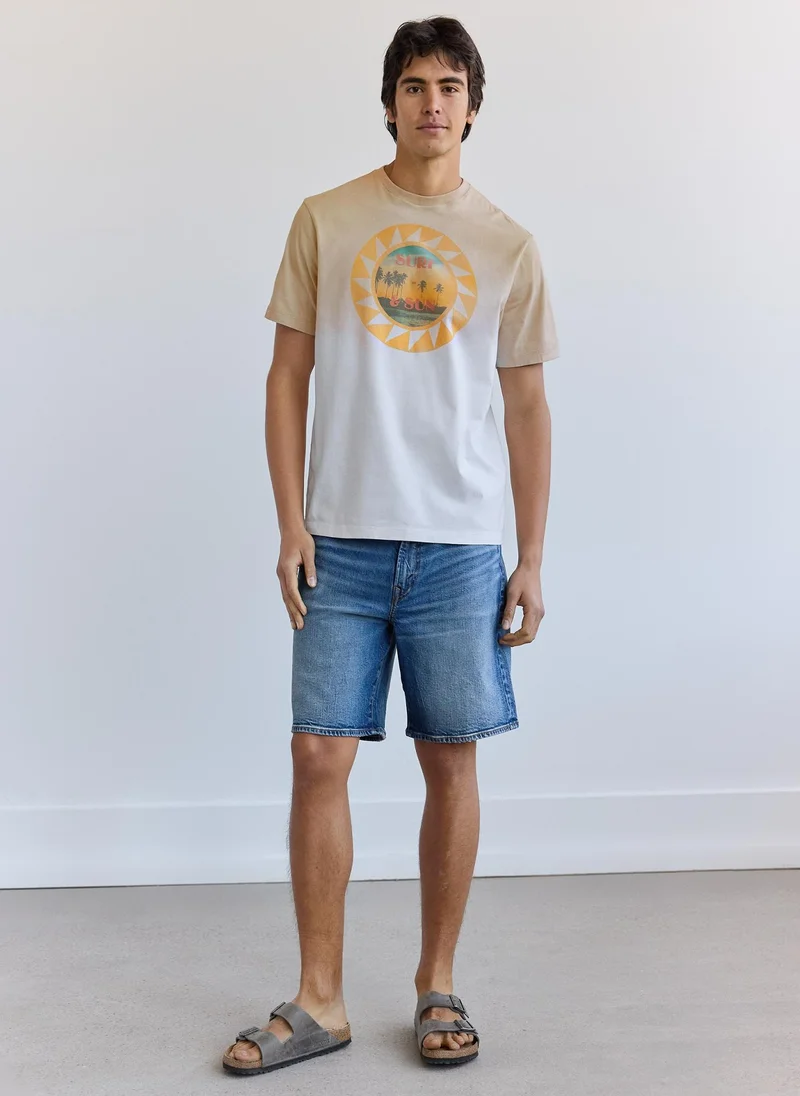 امريكان ايجل Graphic Logo Crew Neck T-Shirt