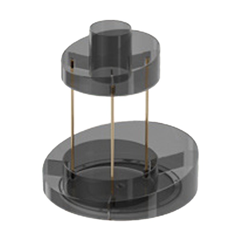Makeup Organizer: 2-Tier Grey 360° Rotating Base - Multifunction Sturdy Plastic & Golden Metal Bracket Storage Solution for Bathroom Countertop, Home Office - Image 4