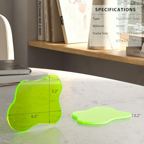 Leadiy Acrylic Coaster for Desk, Clear Bar Drink Coaster, Clear Cloud Shape Coffee Cup Coaster, Perfect for Tabletop Protection and Accessories Display. - Image 4