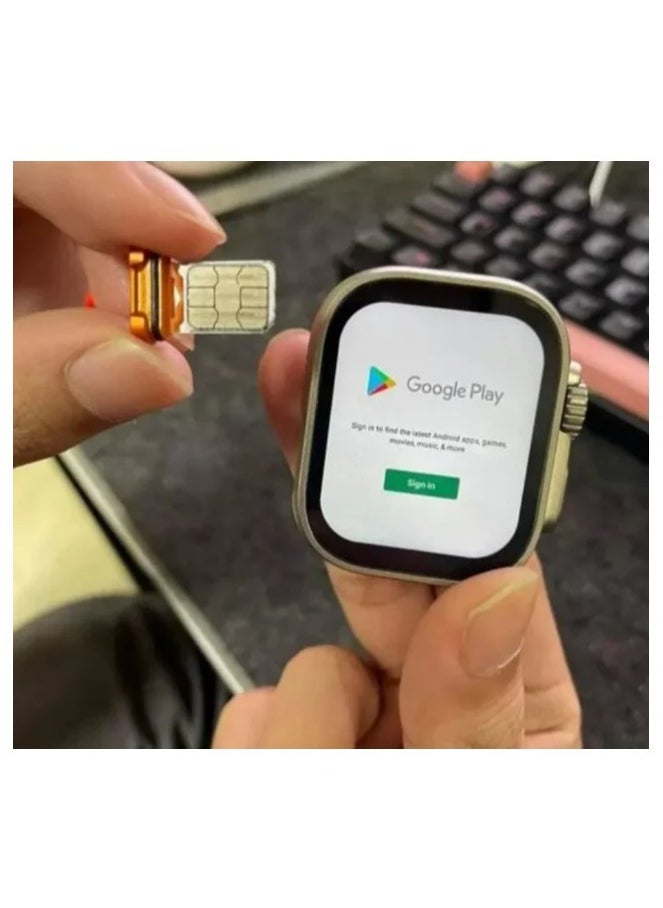 ALTRA - S9 ULTRA Smart Watch Series 8 Full Screen Wireless Charging Function Built In 4G SIM Card Internet Connection And Phone Calls Supports Many Mobile Applications Compatible It contains a camera With Android And IOS System - Image 1