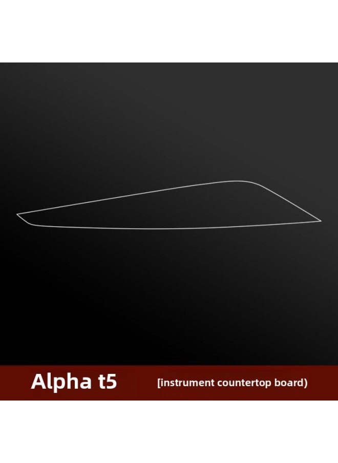 Generic - Polar Fox Alpha T5 Special Interior Film Screen Protection Film Transparent Center Console Film Gear Instrument Panel Modification-Color:Alpha T5_instrument Panel Tpu Soft Film - Image 1