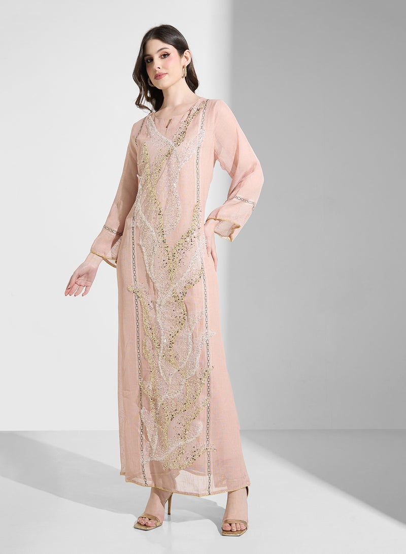 Khizana Embellished Jalabiya - Image 1