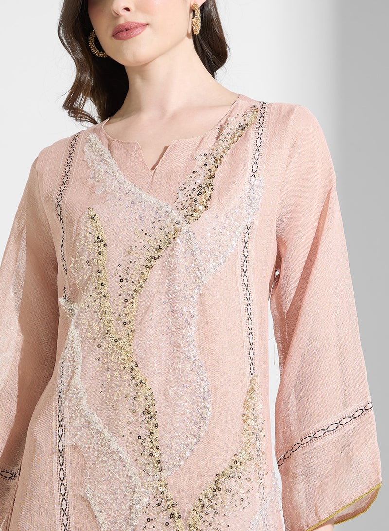 Khizana Embellished Jalabiya - Image 3