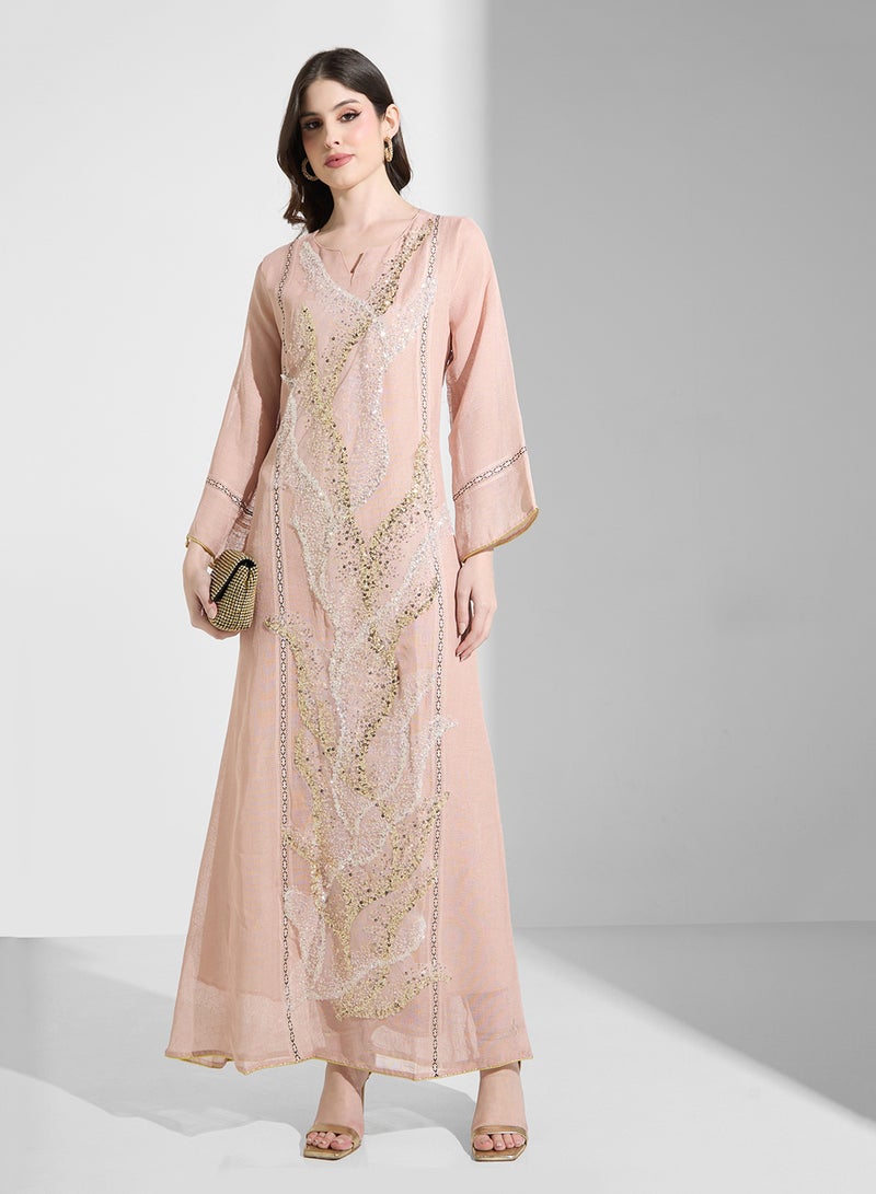 Khizana Embellished Jalabiya - Image 4