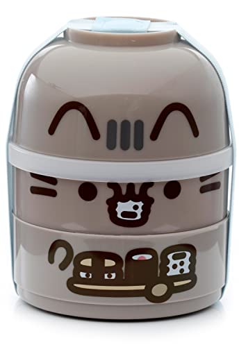 Puckator Pusheen Round Bento Lunch Box - Cat, Unique - Image 1