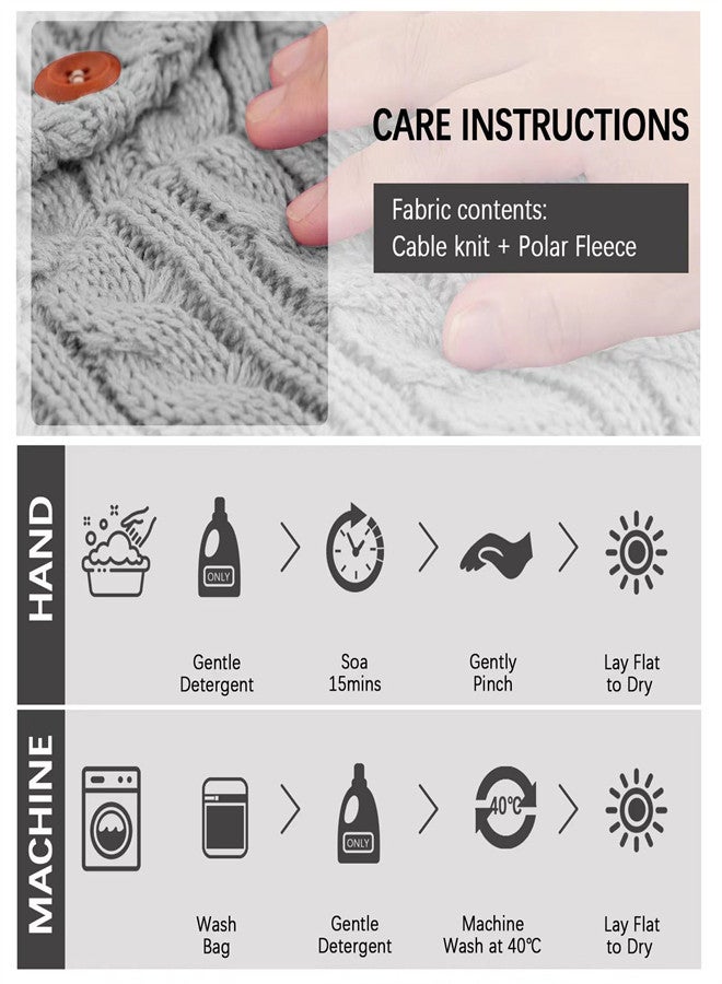 Baby Stroller Sleeping Bag Warm Burting Infant Swaddle Blankets Soft Fleece Knit Boys Girls Stroller Wraps Baby Attachment Winter Sleep Sack Gray - Image 2