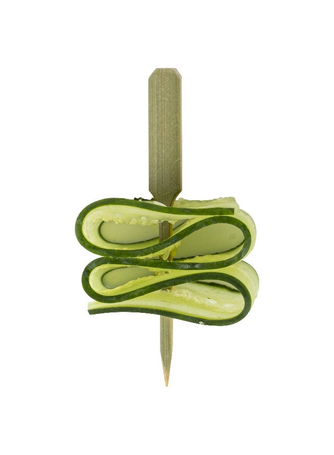 Restaurantware 3.5 Inch Bamboo Skewers, 1000 Durable Bamboo Paddle Sticks - Disposable, Sustainable, Bamboo Oar Picks, Sharp Point, For Barbeques, Parties, And Buffets - Image 1