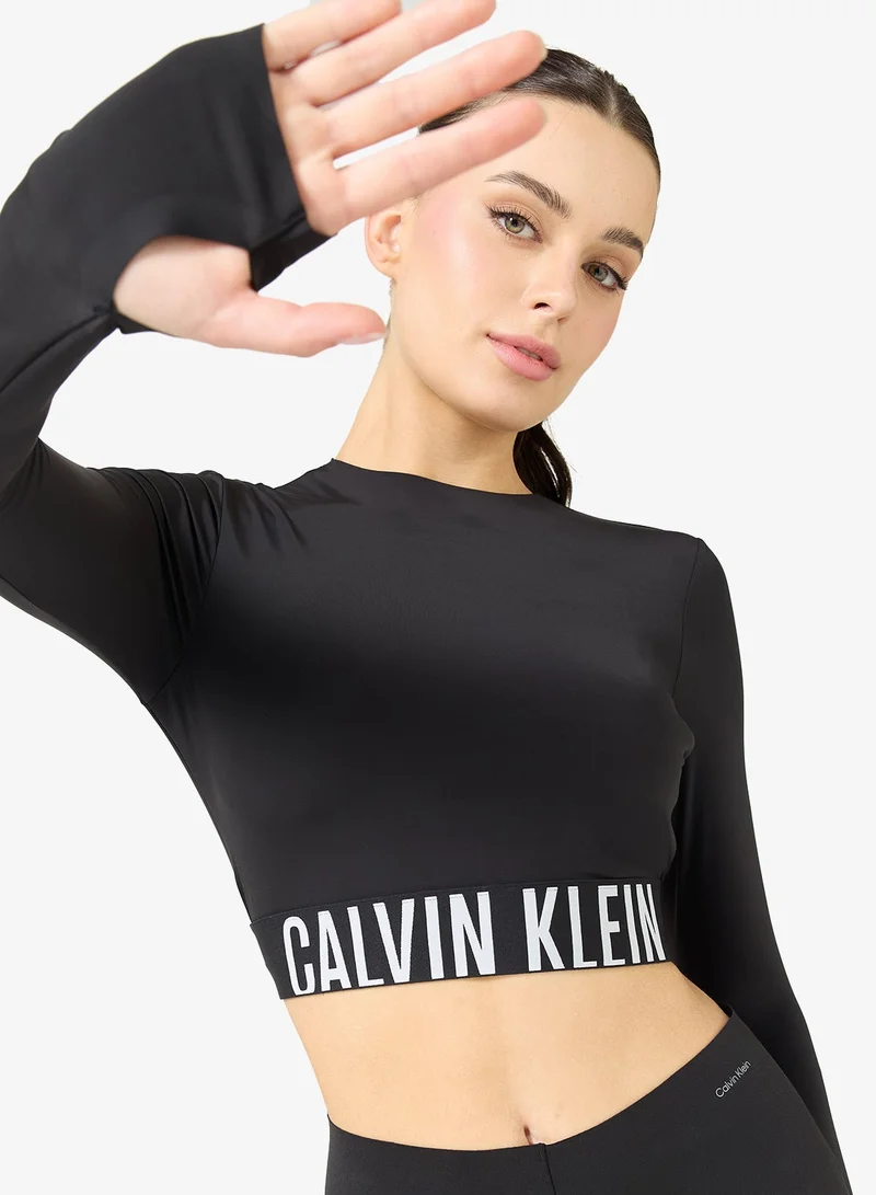 INTENSE POWER MOCK NECK LS TOP