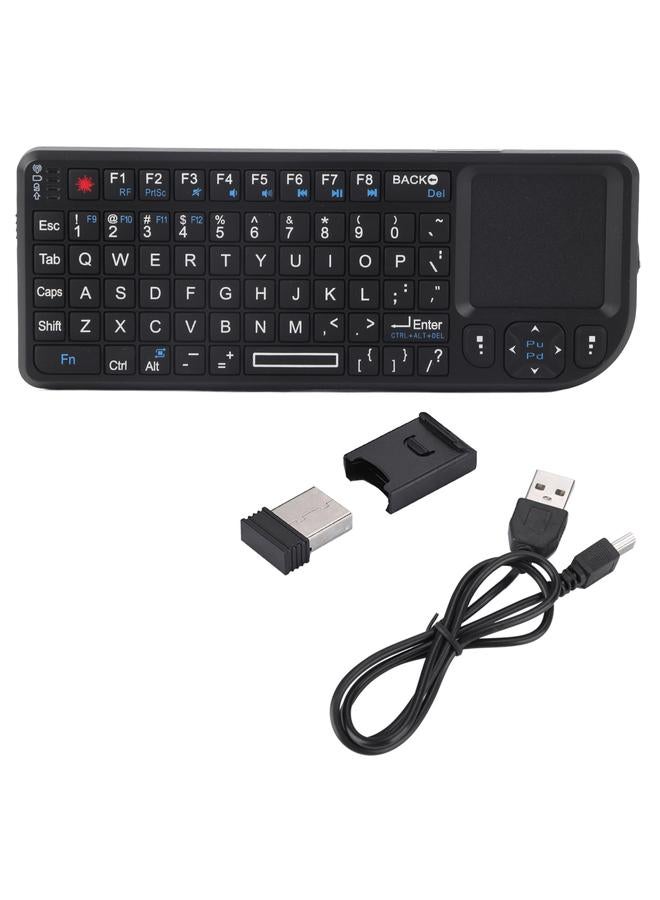 Thoraya - 2.4GHz Wireless Touchpad/Rechargeable Ultra Mini Thin USB Backlit Keyboard for PS3/4, for XBOX 360 - Image 1