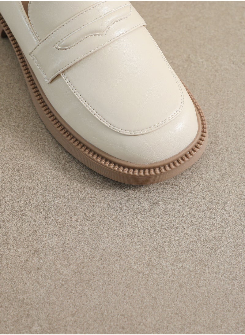 Loquat Versatile Single Shoes In Spring And Summer Beige  - Image 2