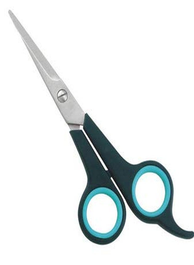 GRETHE Hairdressing Scissors With Tail Rubber Plastic Scissors Hairdressing Scissors Hair Clipper 7 Inch Flat Scissors - Image 1