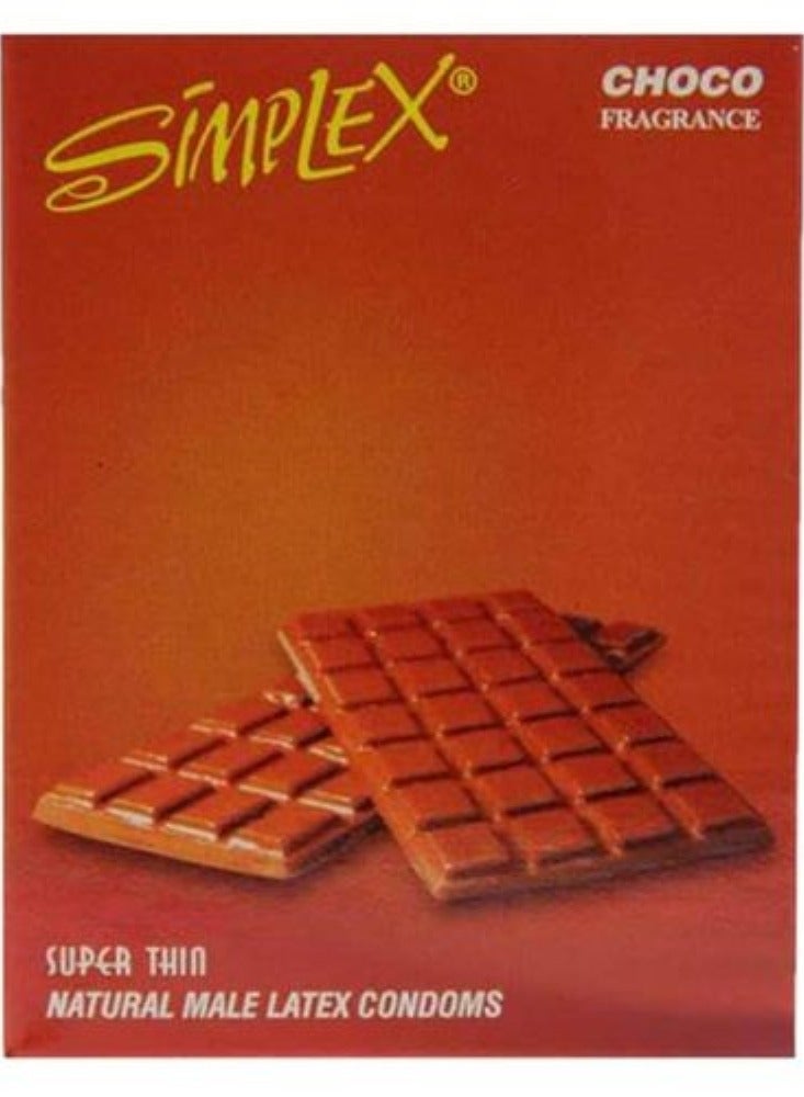 سيمبليكس 3 عبوات من 3 قطع من الواقي الذكري سيمبلكس بنكهة الشوكولاتة - Image 2