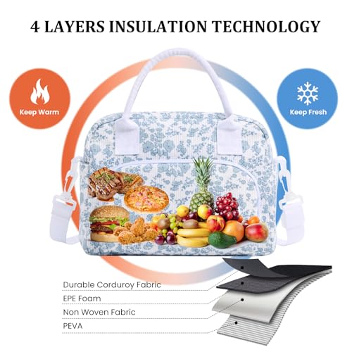 MEXS Insulated Lunch Bag for Women Men Large Reusable Lunch Box Adult Leakproof Portable Cooler Tote Bags for Work Picnic - Image 4