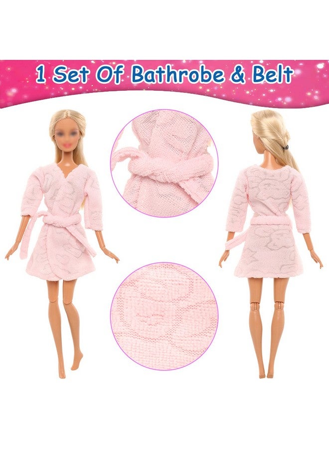 باروا 9 مجموعات من ملابس الدمى بدلة رياضية بغطاء للرأس وملابس كاجوال وقمصان وسراويل بيجامات للدمى للفتيات مقاس 11.5 بوصة - Image 5