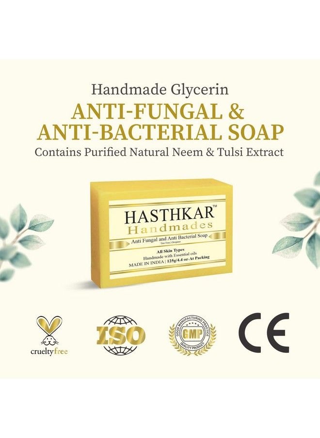 byPurenaturals - Hasthkar Handmades Glycerine Anti Fungal Anti Becterial Soap 125Gm Pack Of 6 - Image 1
