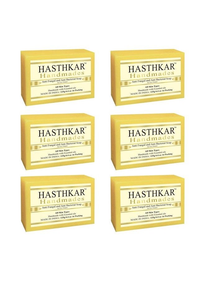 byPurenaturals - Hasthkar Handmades Glycerine Anti Fungal Anti Becterial Soap 125Gm Pack Of 6 - Image 1