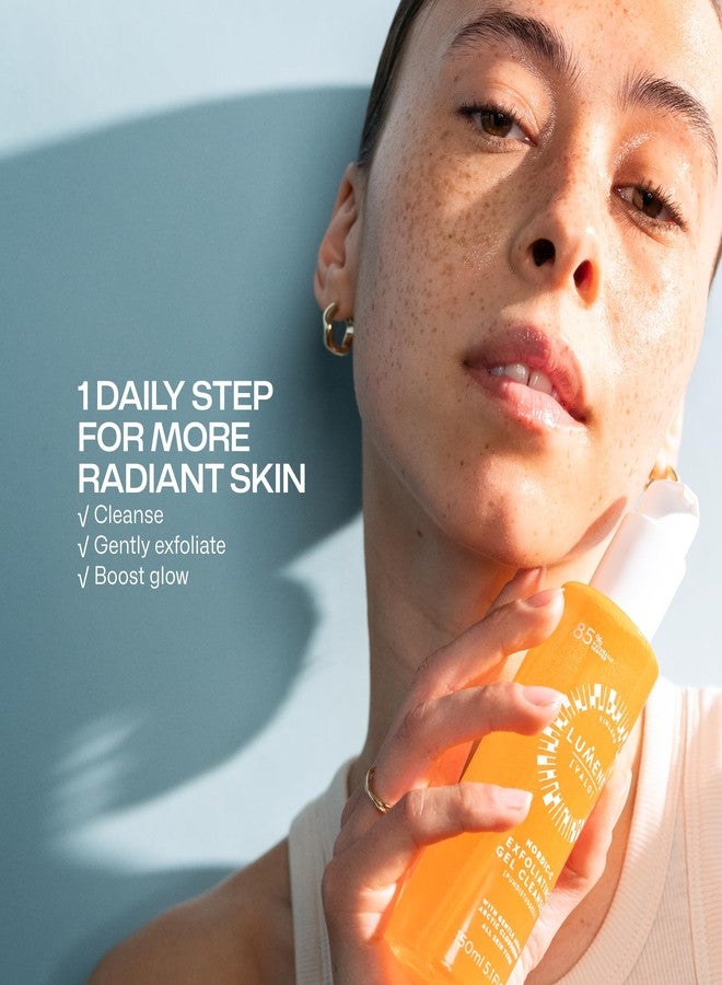 LUMENE Nordic-C [Valo] Exfoliating Gel Cleanser | Vitamin C & AHAs | Arctic Cloudberry Seed Extract | Removes Makeup & Impurities | Gentle Daily Exfoliation | Vegan & Upcycled Ingredients | 5.1 Fl.oz. - Image 3