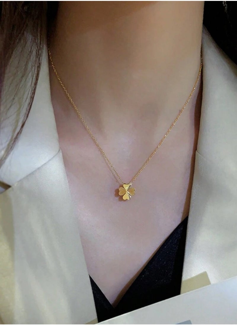 sixtyfour - 18k Gold Plated Necklace & Earrings Jewelry Set For Women - Image 1